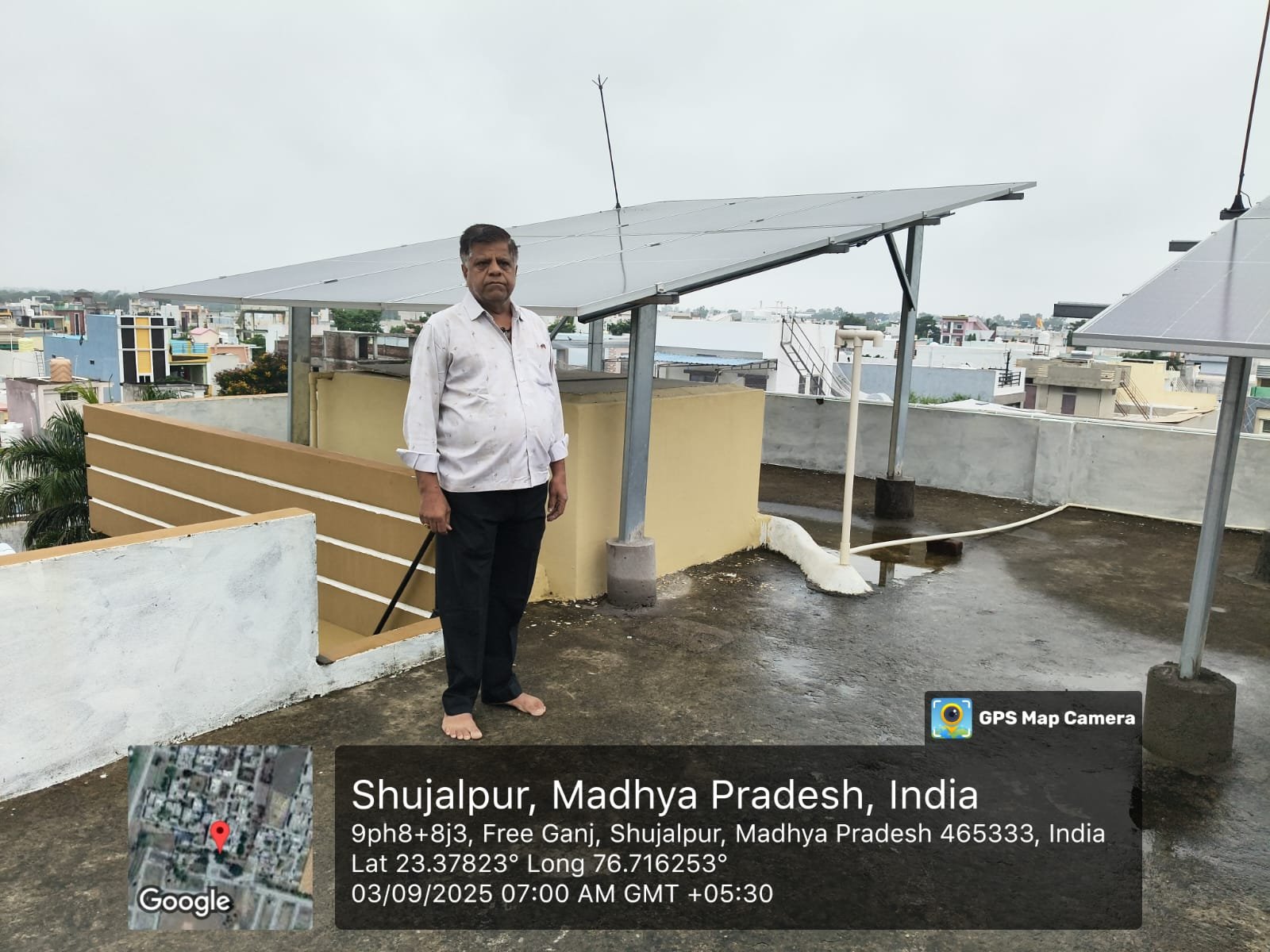 SolarShakty solar customer in Shujalpur