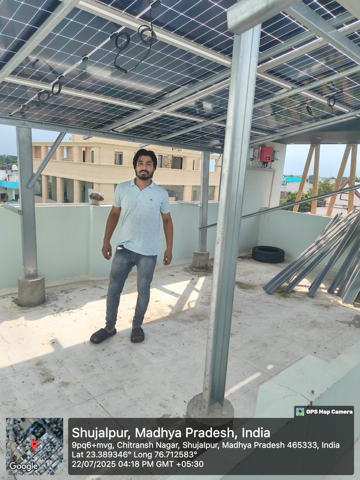 SolarShakty solar customer in Shujalpur