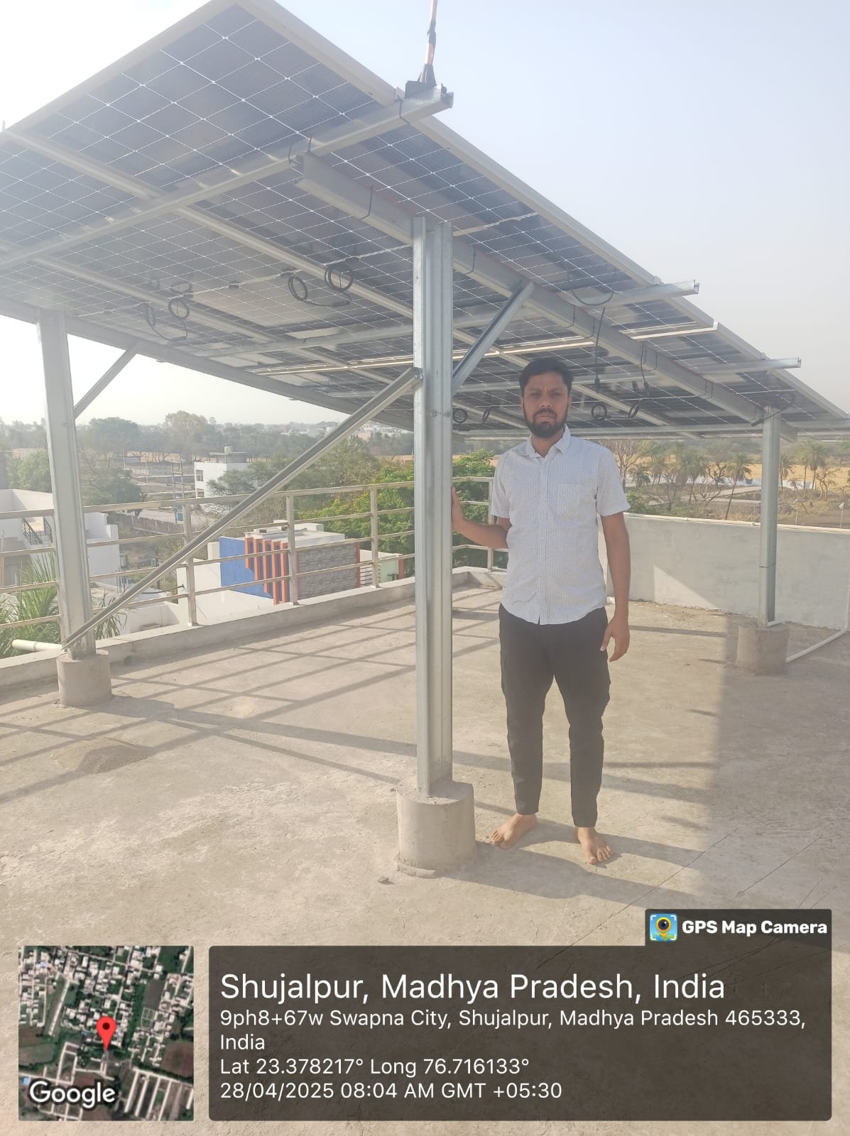 SolarShakty solar customer in Shujalpur