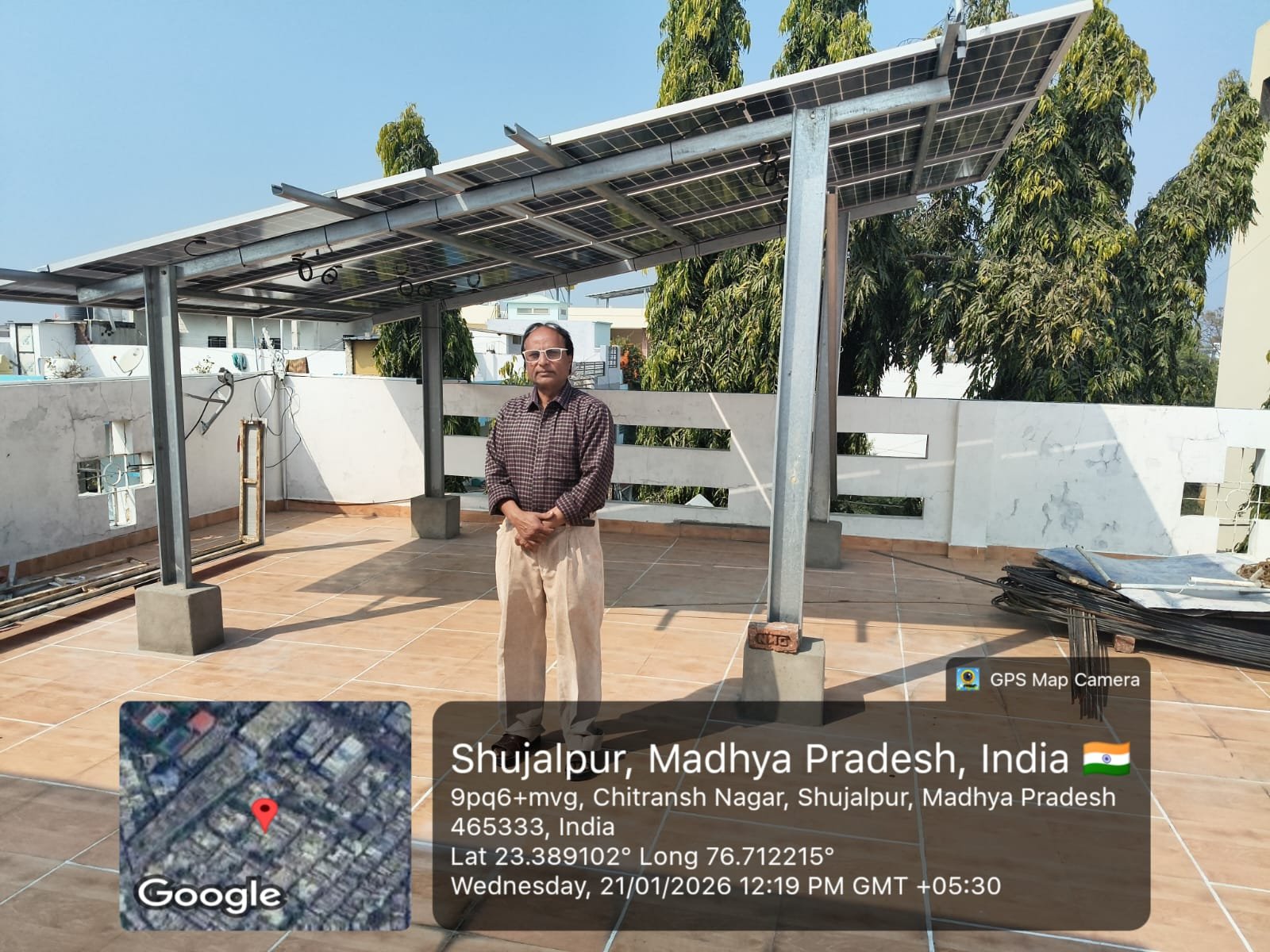 SolarShakty solar customer in Shujalpur