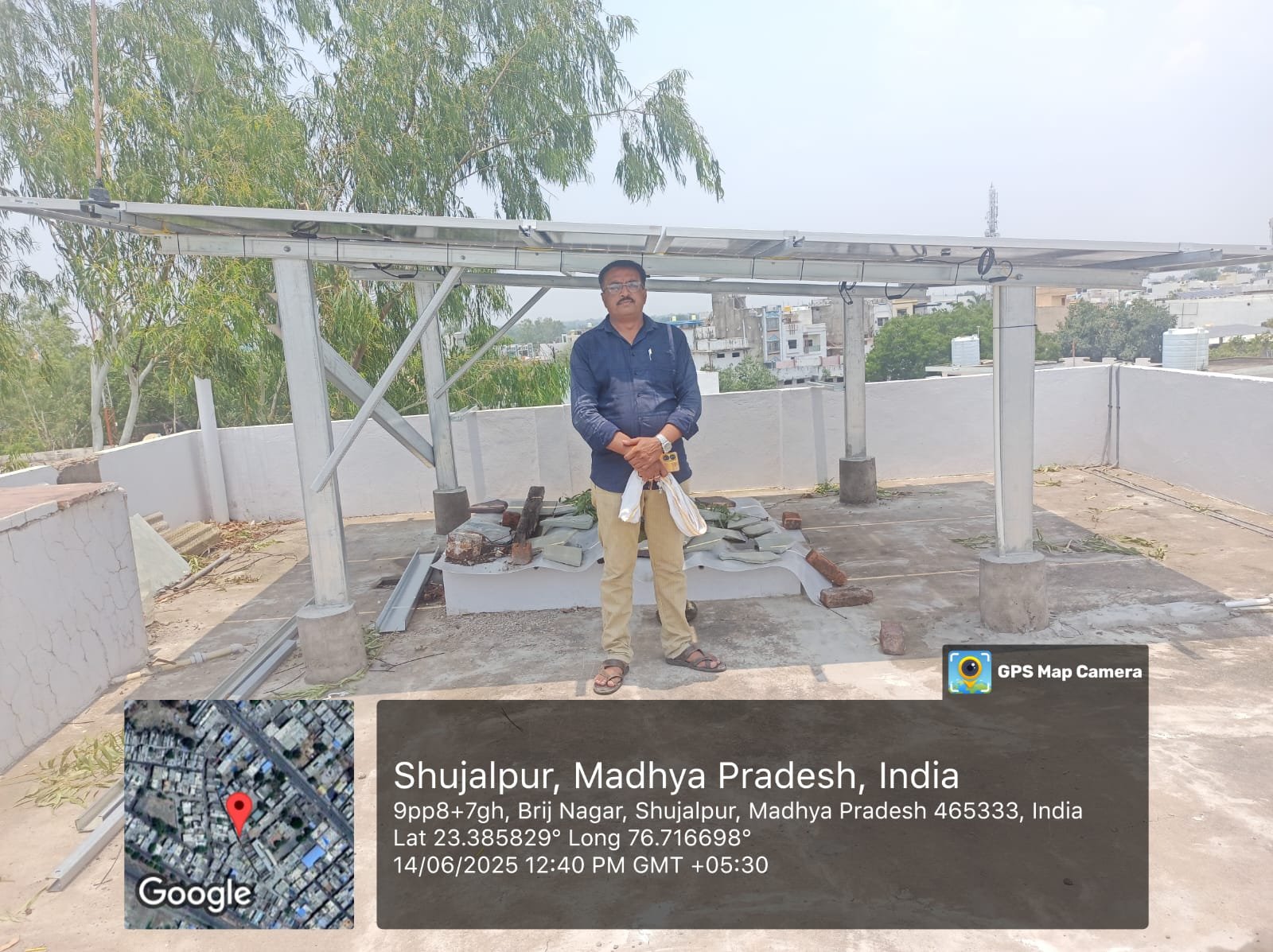 SolarShakty solar customer in Shujalpur