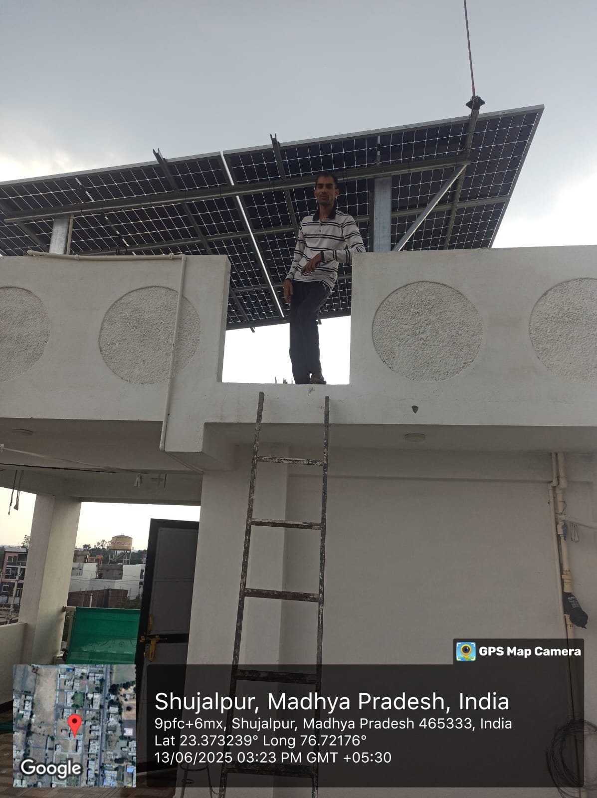 SolarShakty solar customer in Shujalpur